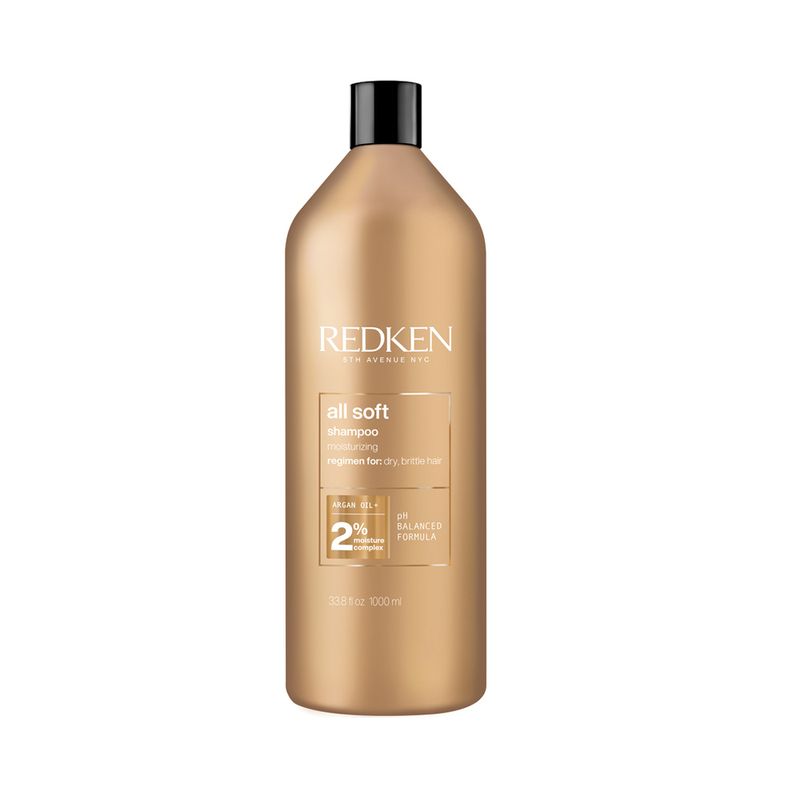 Shampoo-Redken-All-Soft-1000-ml-Vitrine