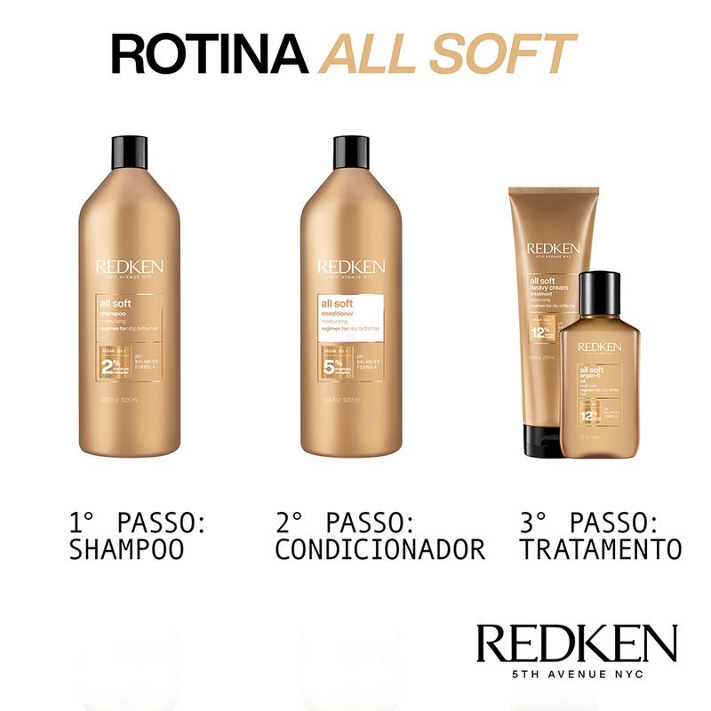 Shampoo-Redken-All-Soft-1000-ml-Rotina