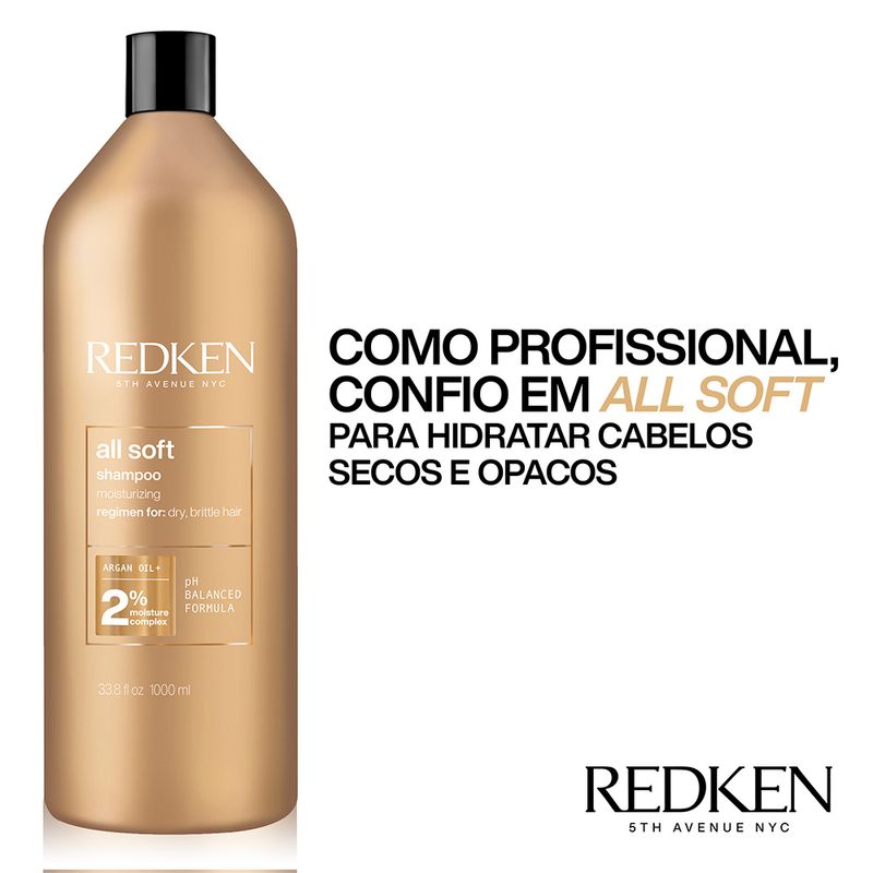 Shampoo-Redken-All-Soft-1000-ml-Profissional