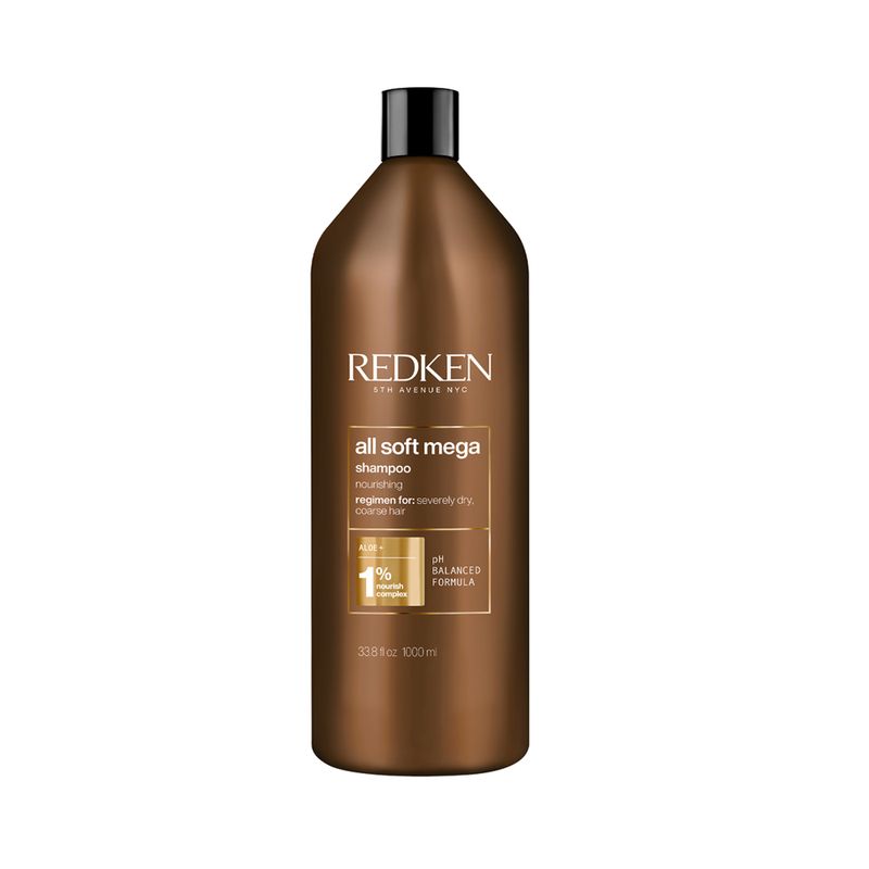 Shampoo-Redken-All-Soft-Mega-1000-ml-Vitrine