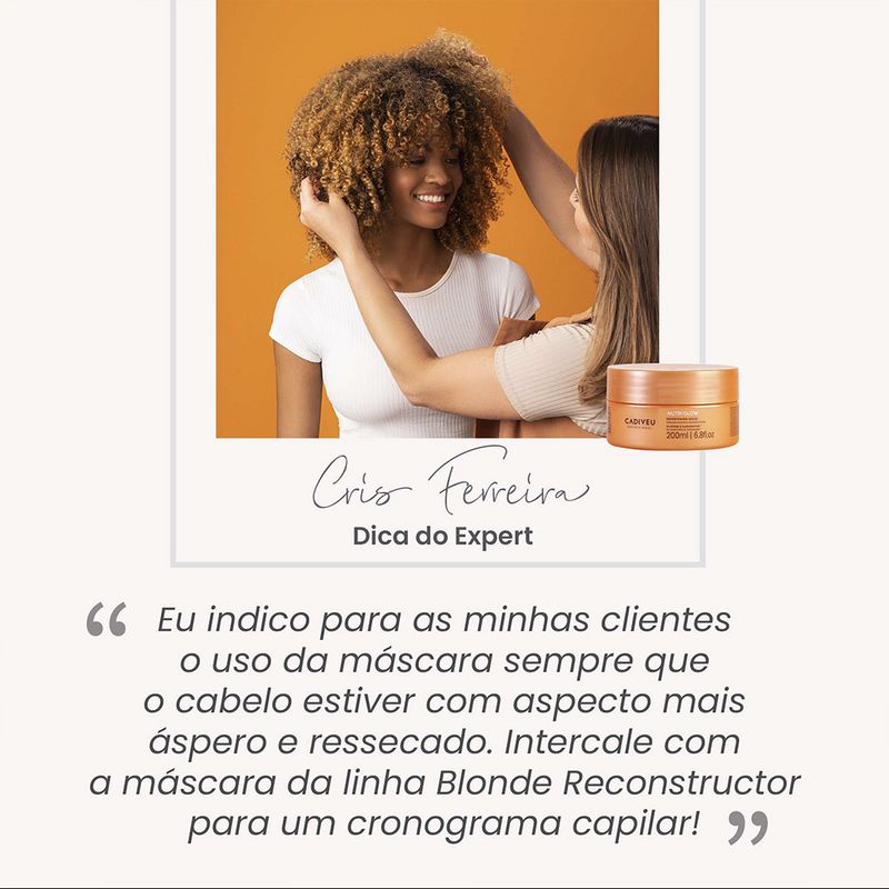 Mascara-Nutricao-Profunda-Cadiveu-Cadiveu-Nutri-Glow-200-ml-Dica-Profissional