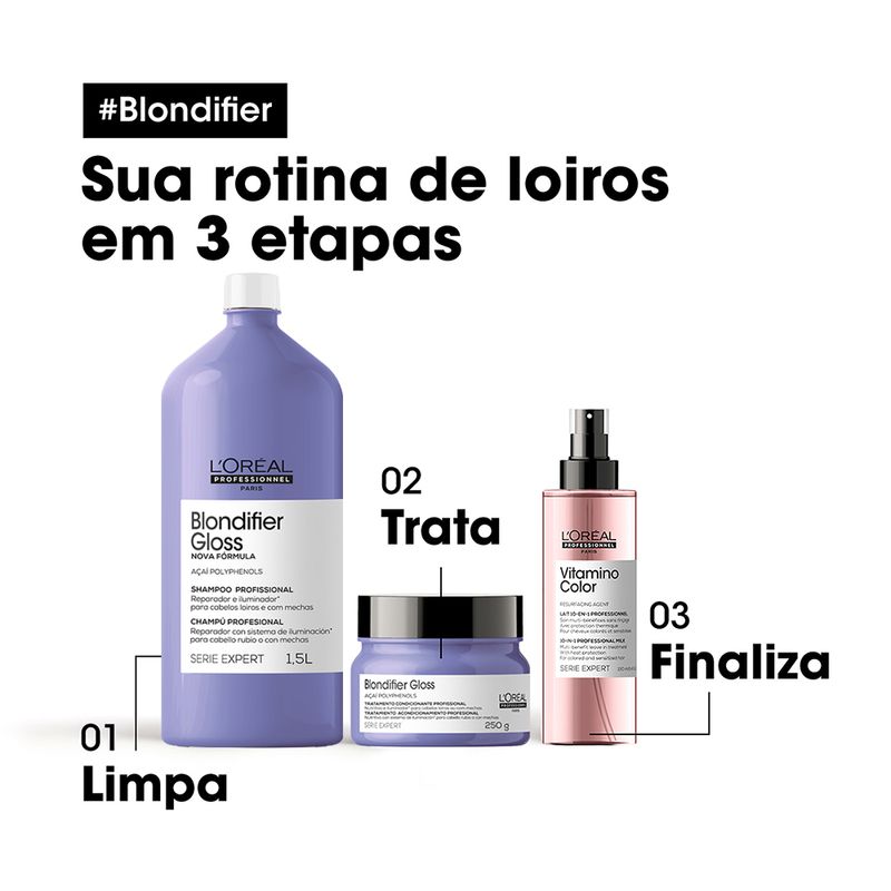 Shampoo-L-Oreal-Professionnel-Serie-Expert-Blondifier-Gloss-1500-ml-Rotina