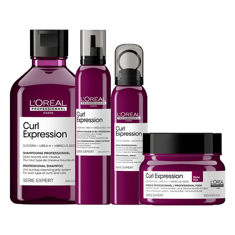 kit-loreal-professionnel-serie-exp-cur-expression---sh-ant-300-ml---mas-rich-250-ml---mous-250-ml---lv-200-ml-Vitrine