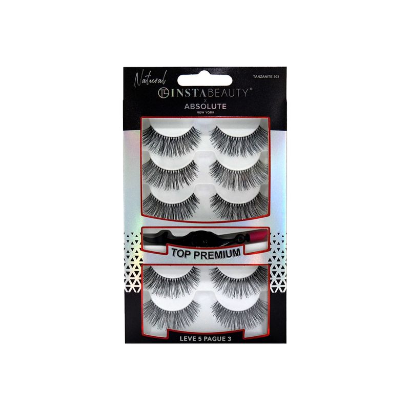 Cilios-Posticos-Longo-Natural-Absolute-New-York-Pack-Tanjanite-503-Preto-5-Pares-Vitrine