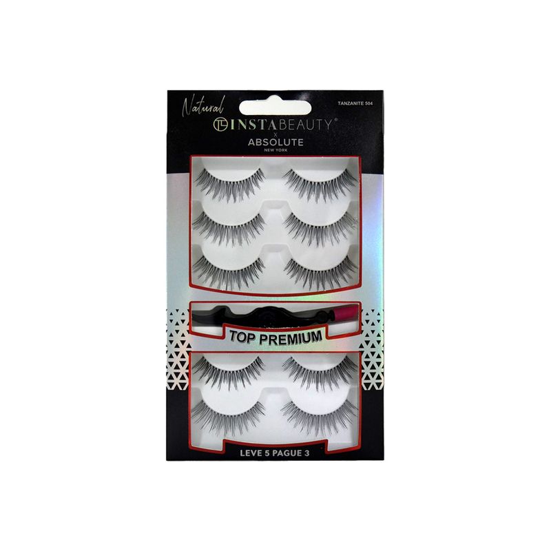 Cilios-Posticos-Longo-Natural-Absolute-New-York-Pack-Tanjanite-504-Preto-5-Pares-Vitrine