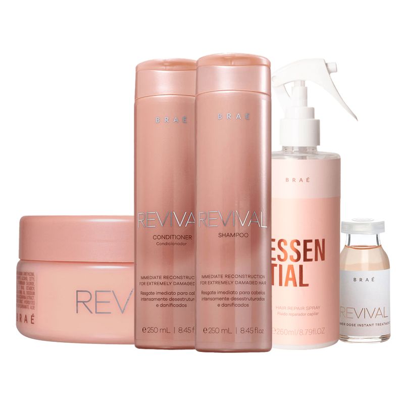 Kit-Brae-Revival---Shampoo-250-ml---Condicionador-250-ml---Mascara-de-Reconstrucao--200-g---Ampola-de-Reconstrucao-13-ml---Fluido-260-ml-Vitrine