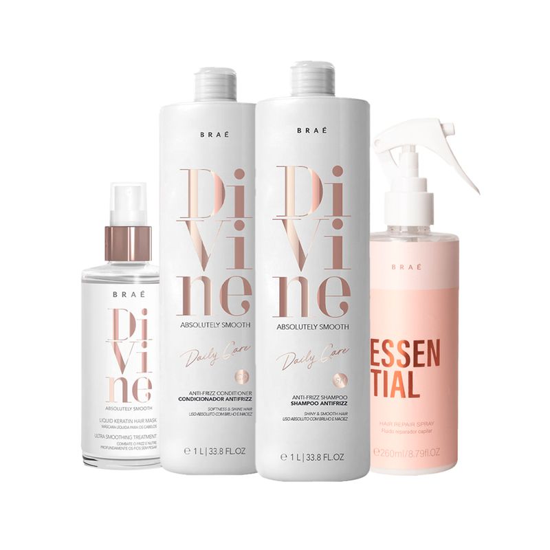 Kit-Brae-Divine-–-Shampoo-1000-ml---Condicionador-1000-ml---Mascara-de-Hidratacao-60-ml---Fluido-260-ml-Vitrine