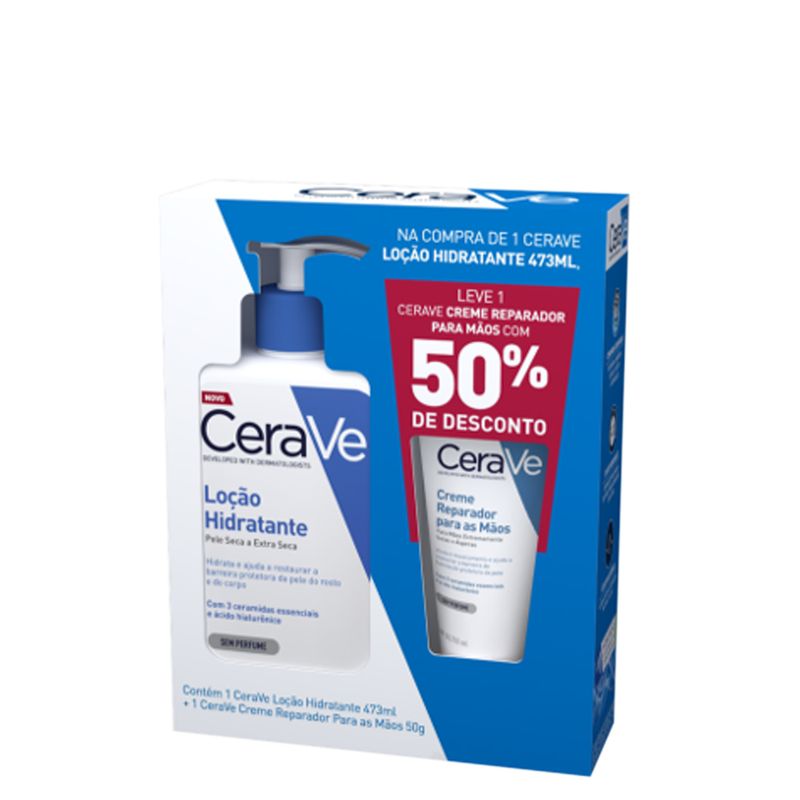 Kit-CeraVe-Corporal---Locao-Hidradante-473-ml---Creme-Reparador-Para-as-Maos-50-g-Vitrine