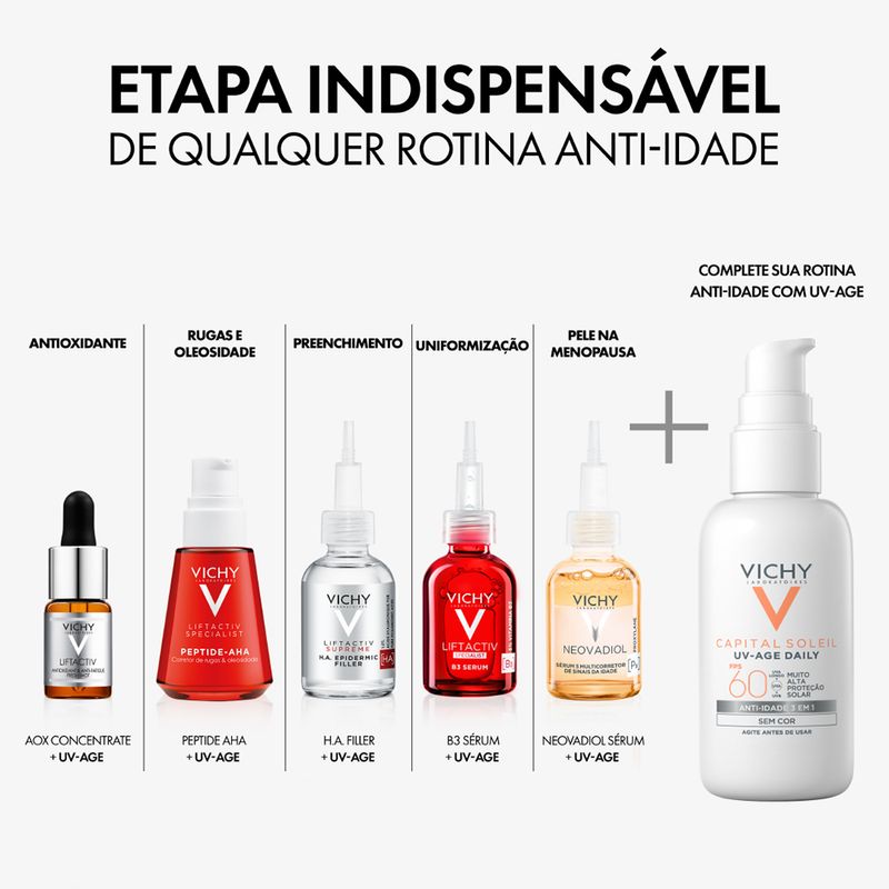 Protetor-Solar-Antimanchas-FPS-60-Vichy-UV-Age-Daily-40-g-Rotina