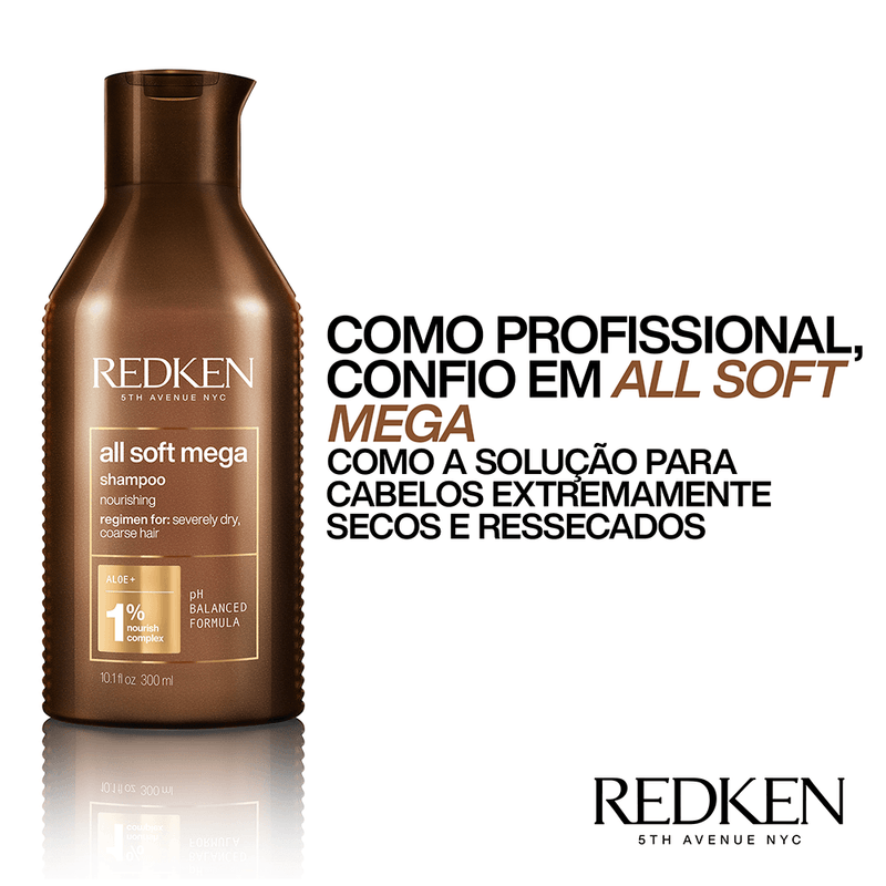 Shampoo-Redken-All-Soft-Mega-300-ml-Profissional