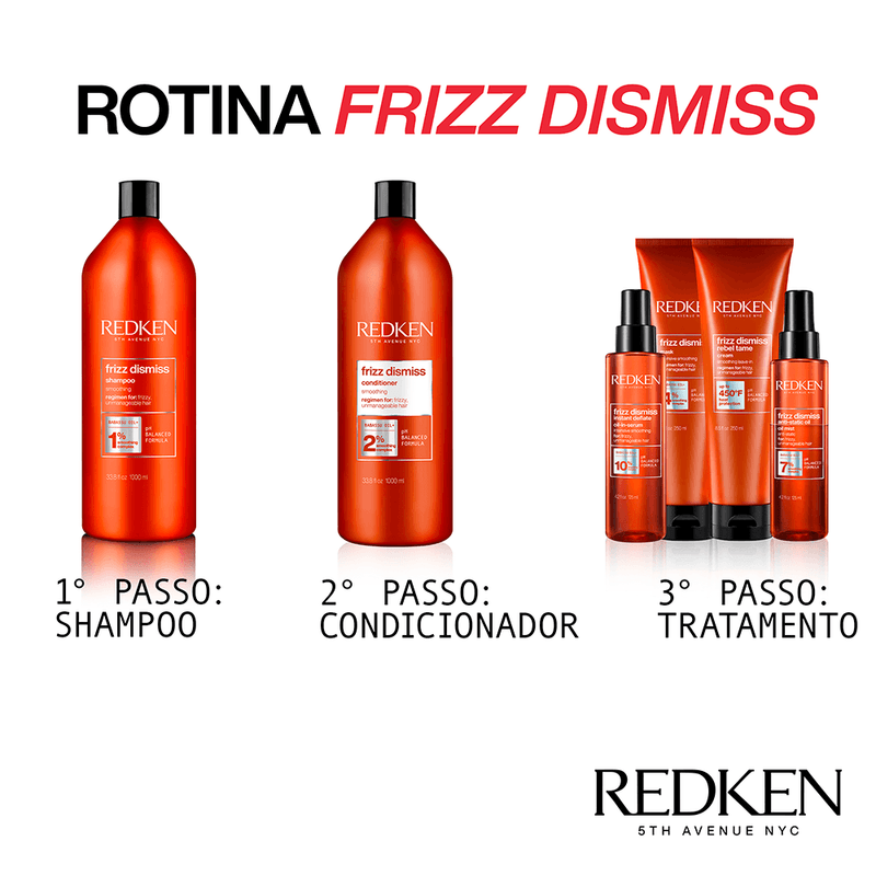 Shampoo-Redken-Frizz-Dismiss-1000-ml-Rotina