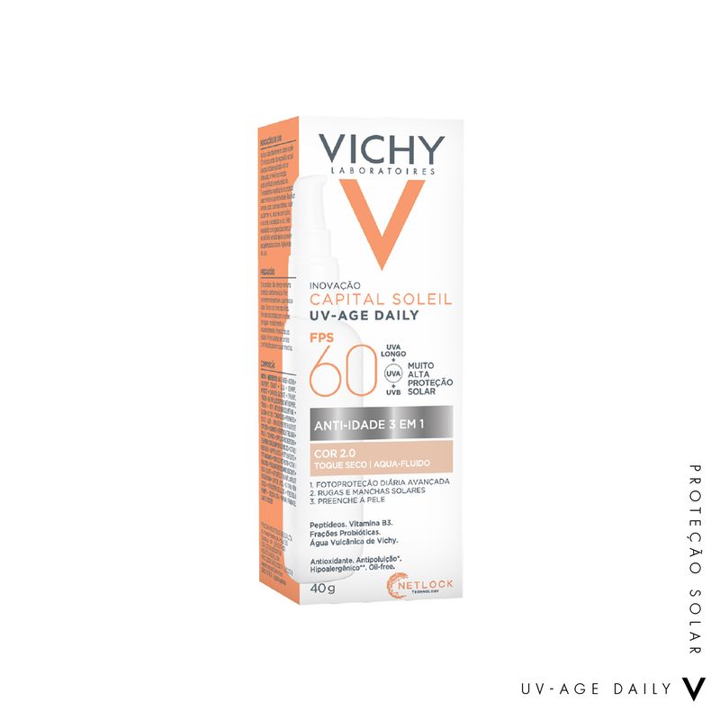 Protetor-Solar-Anti-Idade-FPS-60-Vichy-Capital-Soleil-Cor-02-Clara-40-g-Caixa