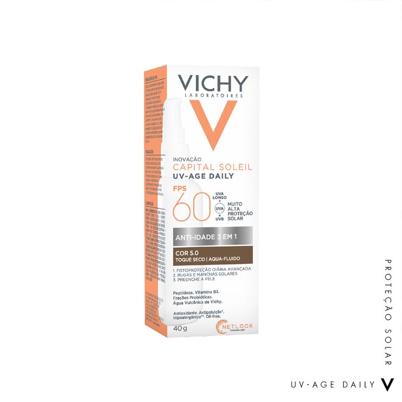 Protetor-Solar-Anti-Idade-FPS-60-Vichy-Capital-Soleil-Cor-05-Media-40-g-Caixa