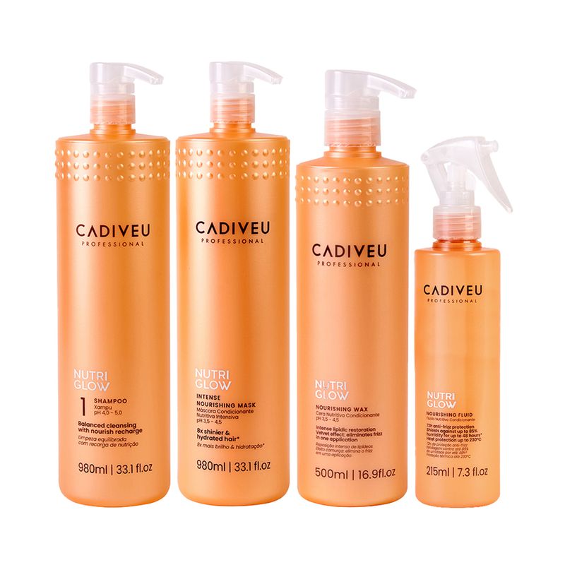 Kit-Laminacao-Capilar-Nutricao-Intensiva-Cadiveu-Profissional-Nutri-Glow---4-Produtos-Vitrine