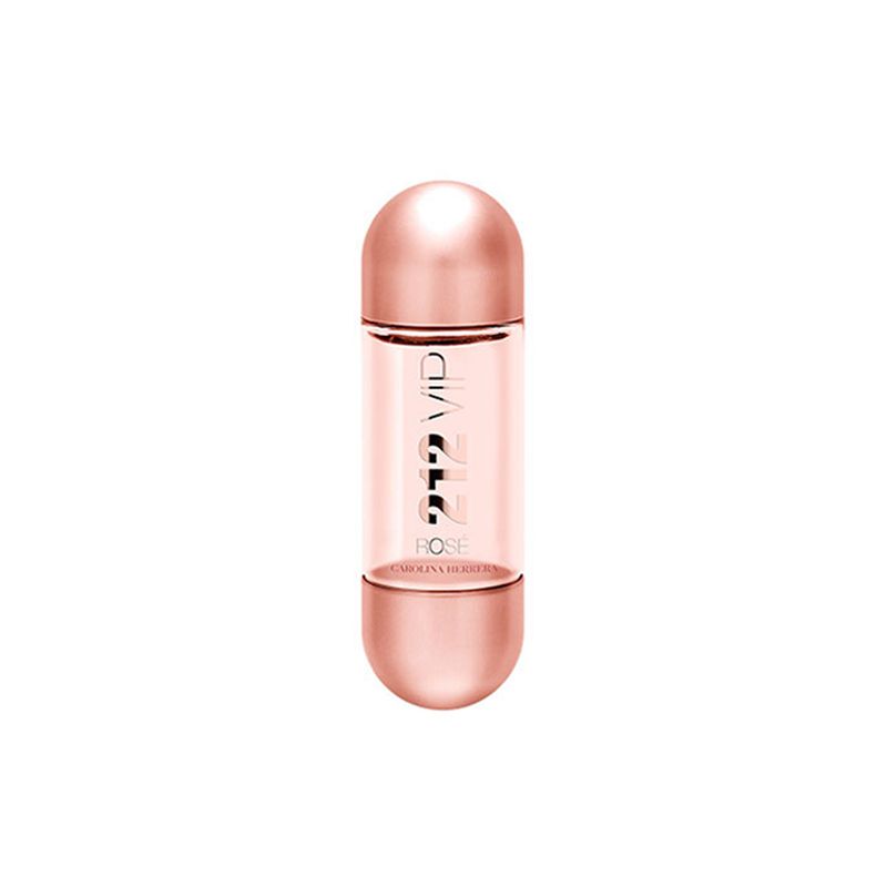 Kit-Perfume-Carolina-Herrera-212-Vip-Rose-Eau-de-Parfum-Feminino-80-ml---Hidratante-Corporal-100-ml---Miniatura-212-Vip-Rose-Frasco-Miniatura
