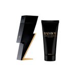 Kit-Perfume-Carolina-Herrera-Bad-Boy-Eau-de-Toilette-Masculino-100-ml---Gel-de-Banho-100-ml-Frascos
