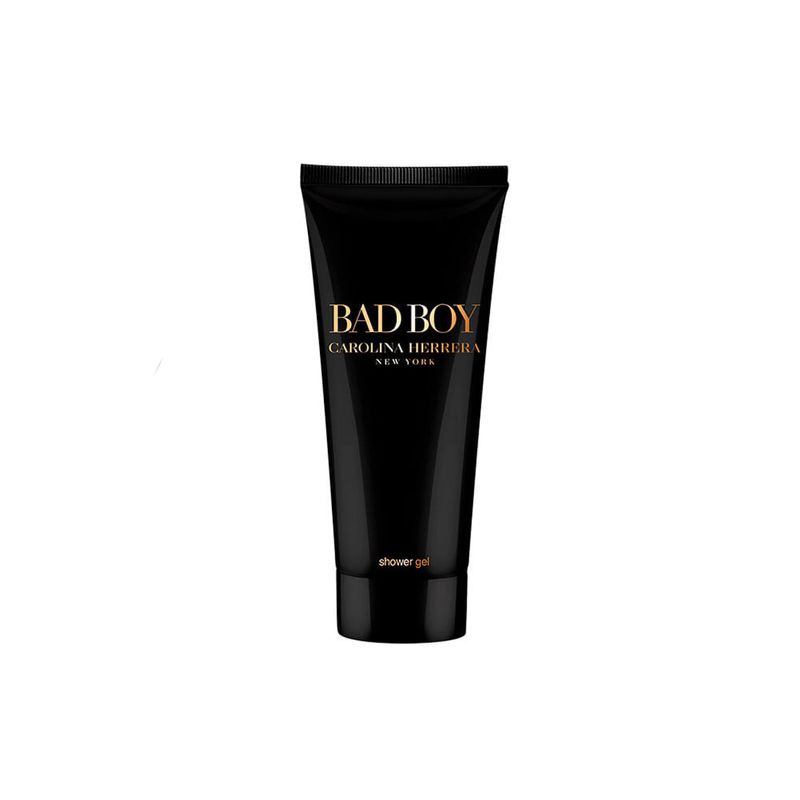 Kit-Perfume-Carolina-Herrera-Bad-Boy-Eau-de-Toilette-Masculino-100-ml---Gel-de-Banho-100-ml-Frasco-Gel-de-Banho