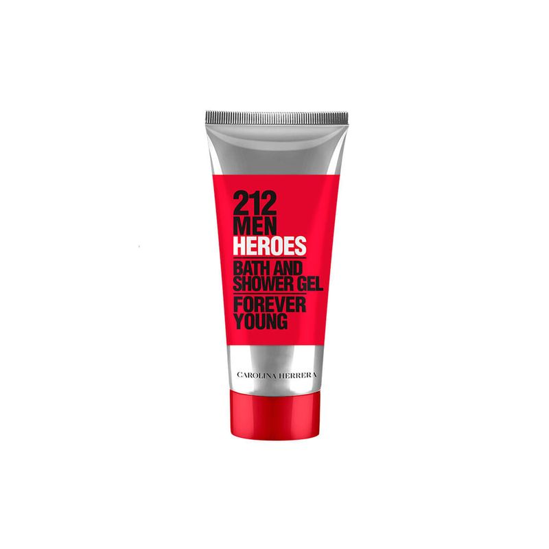 Kit-Perfume-Carolina-Herrera-212-Heroes-Men-Eau-de-Toilette-Masculino-90-ml---Gel-de-Banho-100-ml-Frasco-Gel-de-Banho