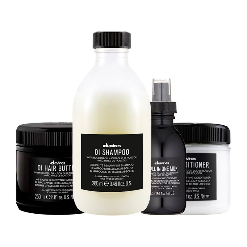 Kit-Davines-OI-Shampoo-280-ml---Condicionador-250-ml---Mascara-de-Nutricao-250-ml---Leave-in-Multibeneficios-135-ml-Vitrine