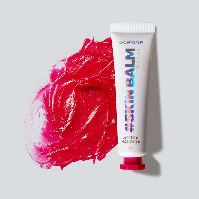 Lip-Balm-Oceane-Larissa-Manoela-Skin-Balm-Rosa-Cherry-10-g-Textura