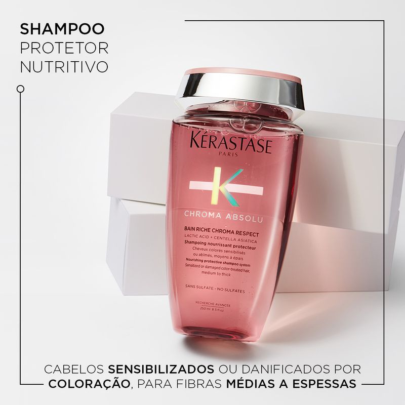 Shampoo-Kerastase-Chroma-Absolu-Bain-Riche-Chroma-Respect-250-ml-Produto