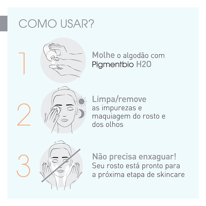 Agua-Micelar-Facial-Clareadora-de-Manchas-Bioderma-Pigmentbio-H2O-250-ml-USO