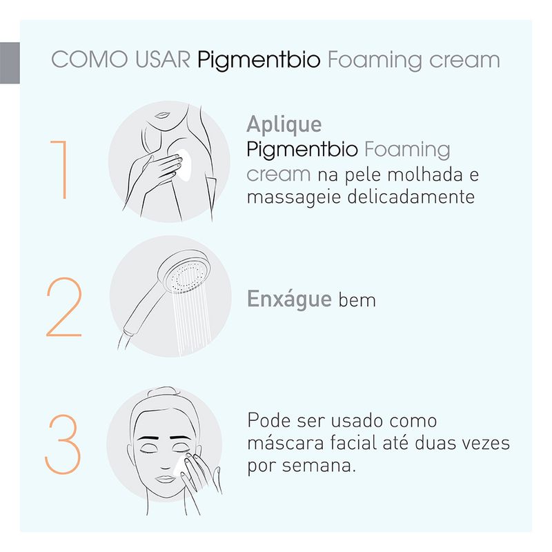Creme-Esfoliante-e-Clareador-Corporal-Bioderma-Pigmentbio-Foaming-200-ml-USO
