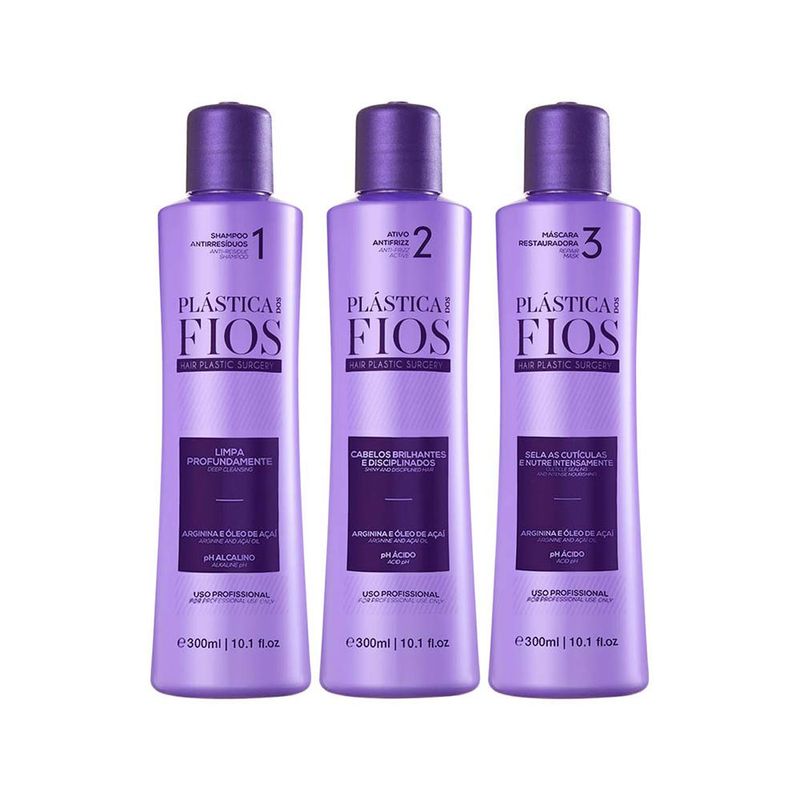 Kit-de-Selagem-Termica-Cadiveu-Plastica-dos-Fios-–-Shampoo-300-ml---Ativo-Antifrizz-300-ml---Mascara-300-ml-Frascos
