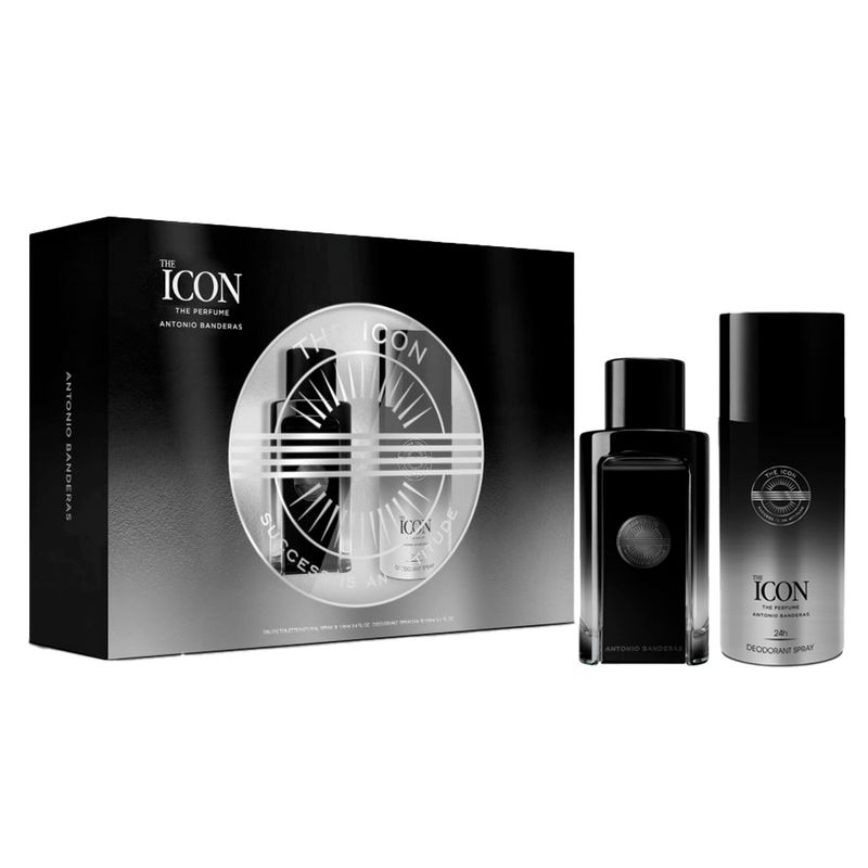 Kit-Perfume-Antonio-Banderas-The-Icon-Masculino-Eau-de-Parfum-100ml---Desodorante-150-ml