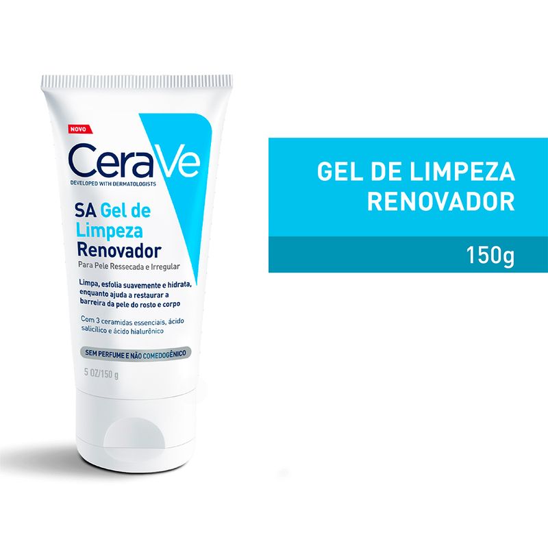 Gel-Facial-de-Limpeza-Renovador-CeraVe-SA-150-g