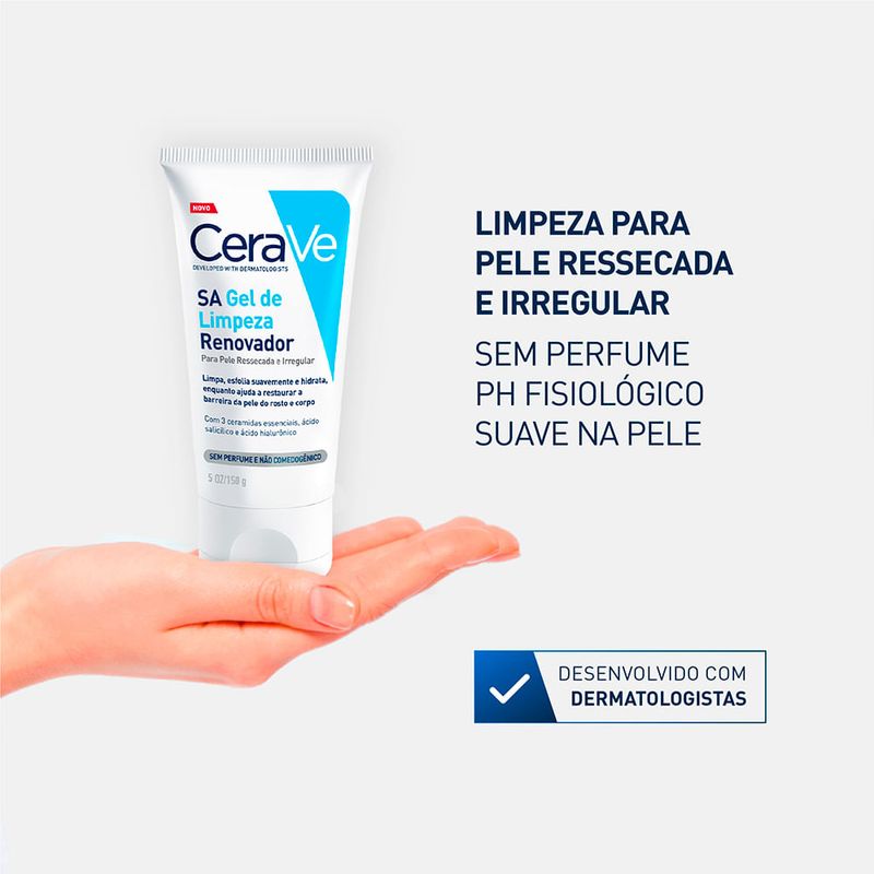 Gel-Facial-de-Limpeza-Renovador-CeraVe-SA-150-g