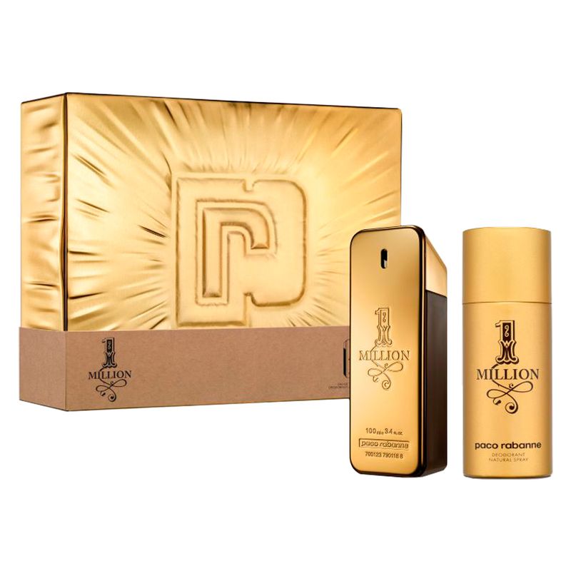Kit-Perfume-Paco-Rabanne-1-Million-Masculino-Eau-De-Toilette-100-ml---Desodorante-150-ml