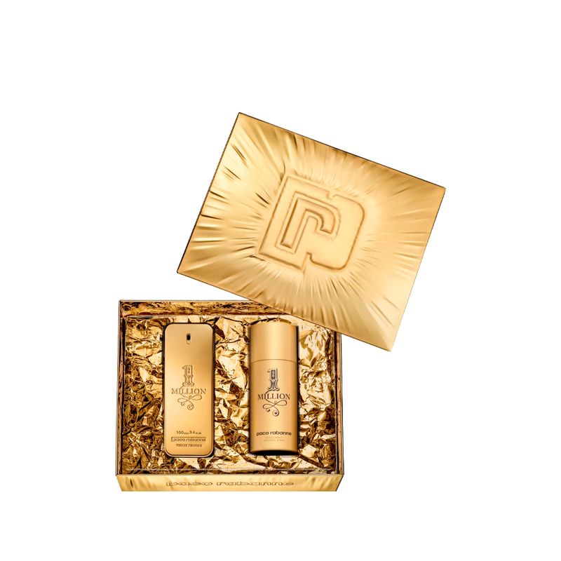 Kit-Perfume-Paco-Rabanne-1-Million-Masculino-Eau-De-Toilette-100-ml---Desodorante-150-ml