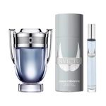 Kit-Perfume-Paco-Rabanne-Masculino-Invictus-Eau-de-Toilette-50-ml---Desodorante-Corporal-150-ml---Spray-de-Viagem-10-ml