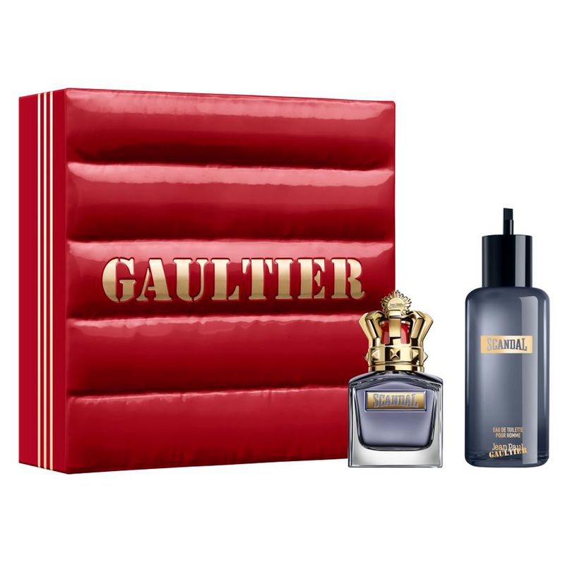 Kit-Perfume-Jean-Paul-Gaultier-Masculino-Scandal-Pour-Homme-Eau-de-Toilette-50ml---Refil-200ml-
