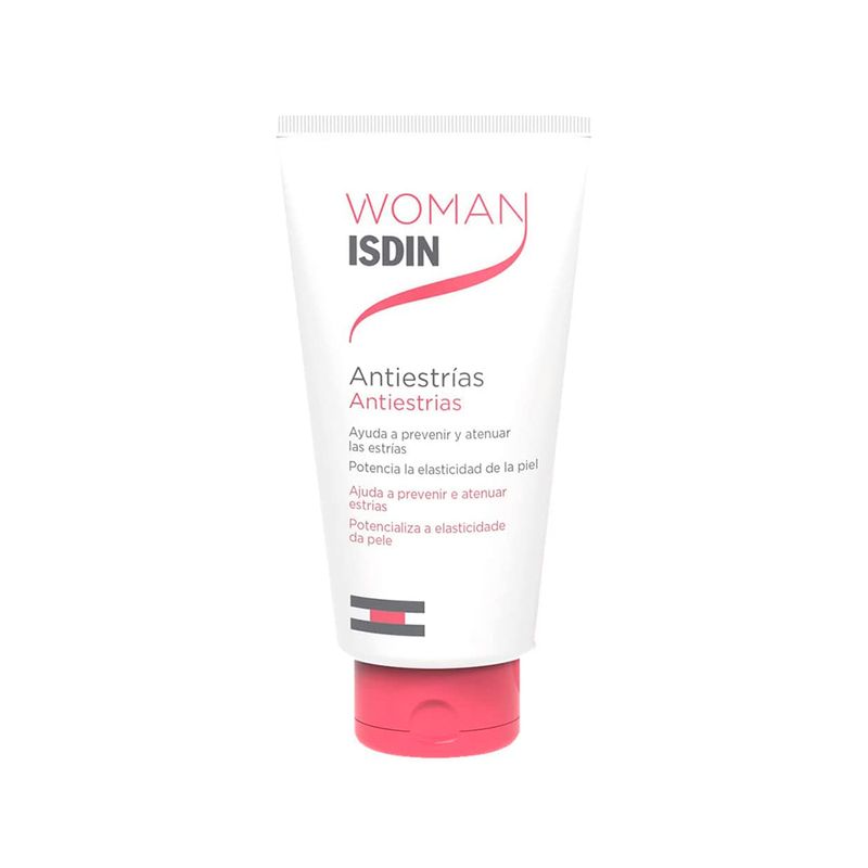 Creme-Antiestrias-Corporal-com-Oleo-de-Rosa-Mosqueta-Isdin-Woman-245-g