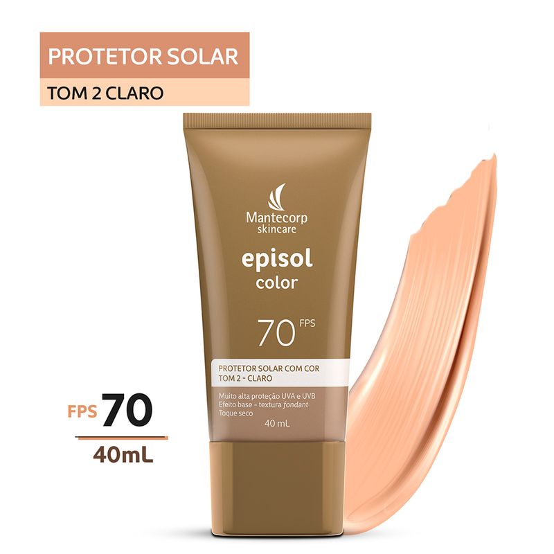 Protetor-Solar-Facial-Mantecorp-Episol-Color-Tom-2-Claro-Fps-70-40-ml