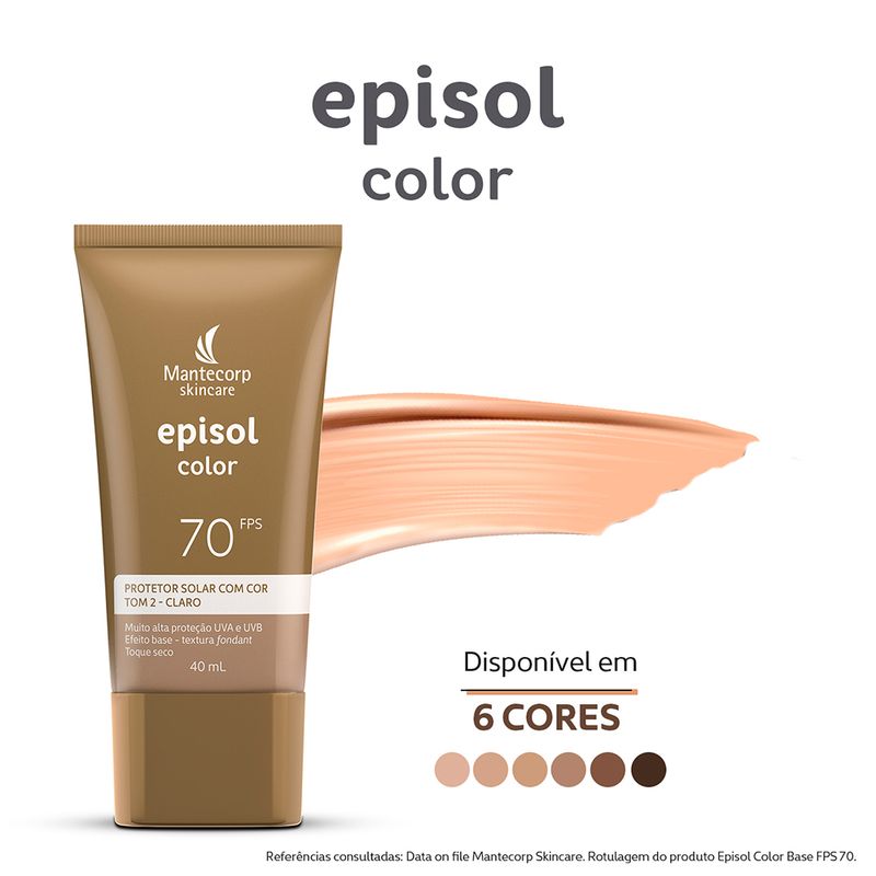 Protetor-Solar-Facial-Mantecorp-Episol-Color-Tom-2-Claro-Fps-70-40-ml