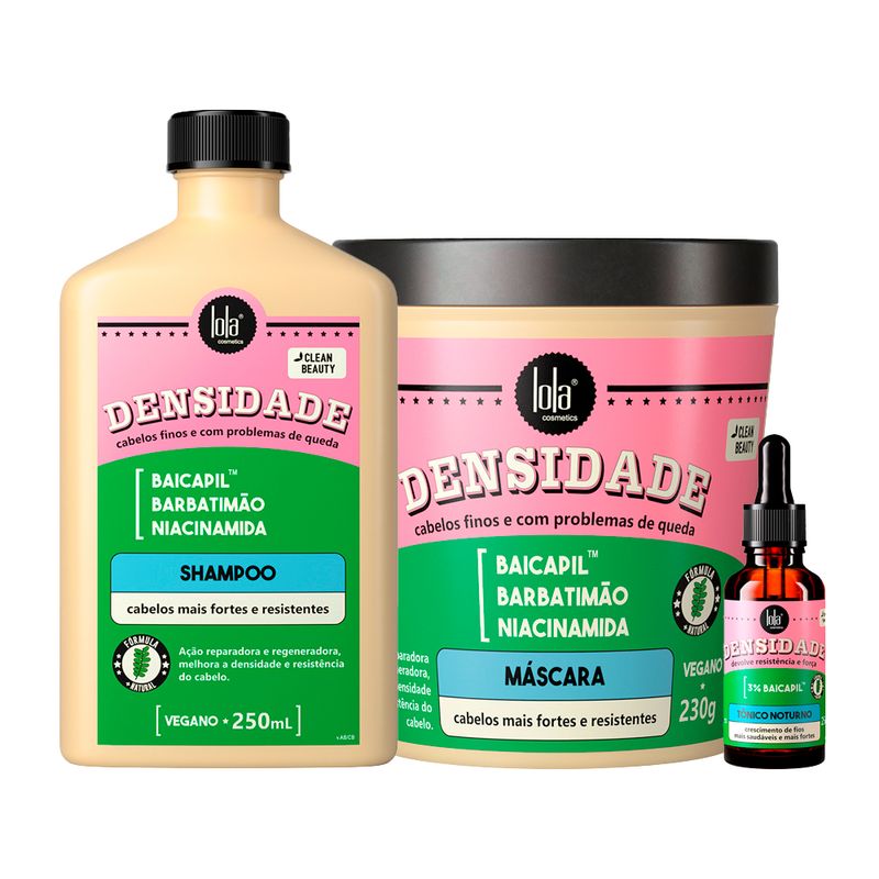 Kit-Lola-Cosmetics-Reparacao---Shampoo-Lola-Cosmetics-Densidade-250-ml---Mascara-de-Reconstrucao-Lola-Cosmetics-Lola-Cosmetics-Densidade-230-g---Tonico-Capilar-Lola-Cosmetics-Densidade-25-ml-Vitrine