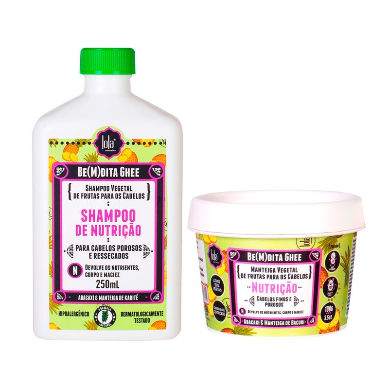 Kit-Lola-Cosmetics-Nutricao---Shampoo-de-Nutricao-Lola-Cosmetics-Be-m-dita-Ghee-250-ml---Mascara-de-Nutricao-Lola-Cosmetics-Lola-Cosmetics-Be-m-dita-Ghee-100-g-Vitrine