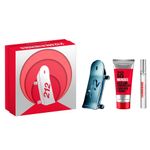 Kit-Perfume-Carolina-Herrera-212-Heroes-Masculino-Eau-de-Toilette-90-ml---Gel-de-Banho-100-ml---Miniatura-10-ml-Vitrine