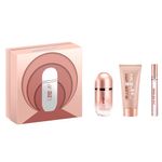 Kit-Perfume-Carolina-Herrera-212-VIP-Rose--Feminino-Eau-de-Parfum-80-ml---Hidratante-Corporal-100-ml---Miniatura-10-ml-Vitrine