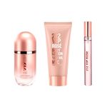 Kit-Perfume-Carolina-Herrera-212-VIP-Rose--Feminino-Eau-de-Parfum-80-ml---Hidratante-Corporal-100-ml---Miniatura-10-ml-Produtos