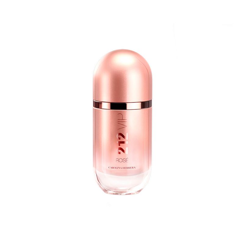 Kit-Perfume-Carolina-Herrera-212-VIP-Rose--Feminino-Eau-de-Parfum-80-ml---Hidratante-Corporal-100-ml---Miniatura-10-ml-Frasco-Perfume