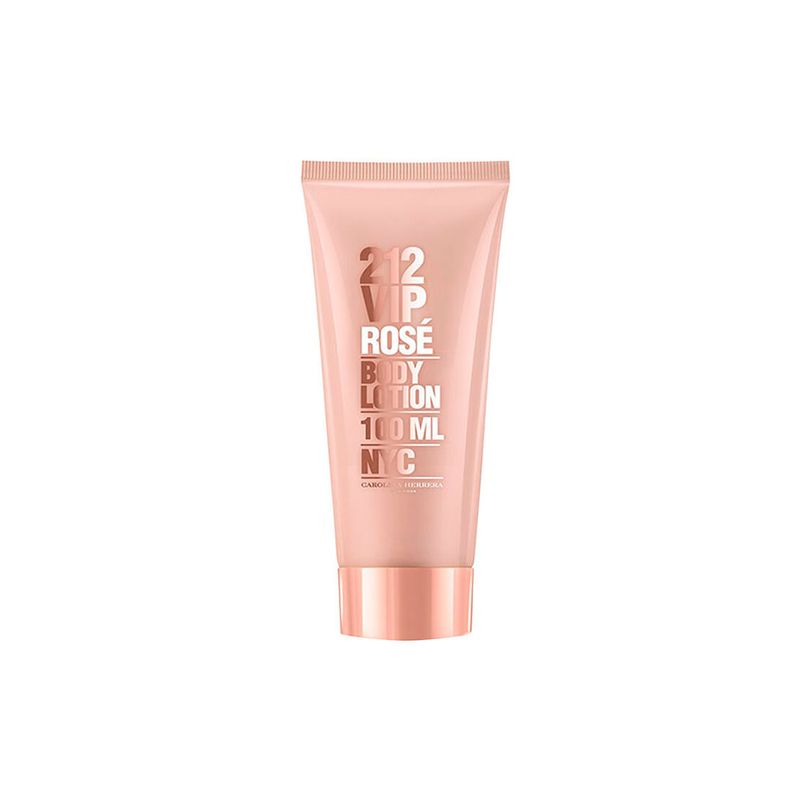 Kit-Perfume-Carolina-Herrera-212-VIP-Rose--Feminino-Eau-de-Parfum-80-ml---Hidratante-Corporal-100-ml---Miniatura-10-ml-Frasco-Hidratante