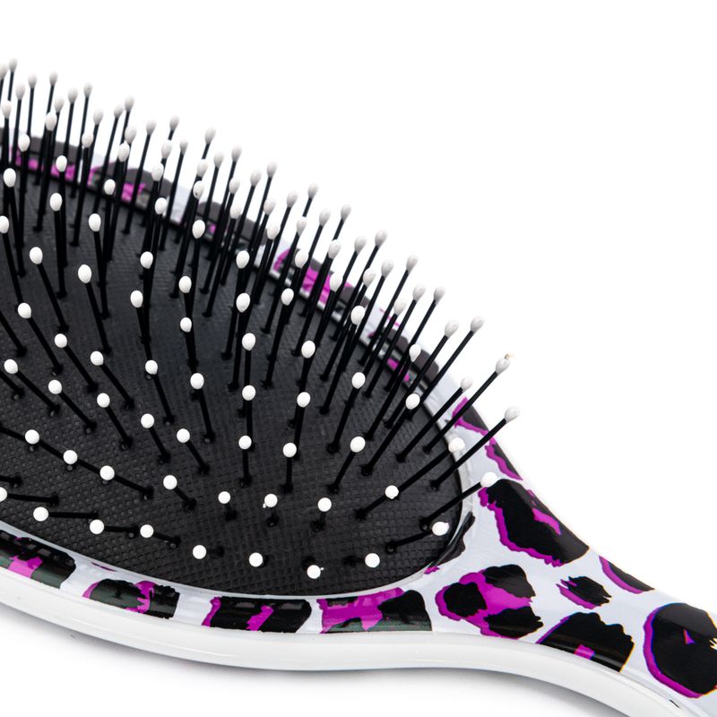 Escova-para-Desembaracar-WetBrush-Original-Detangler-Leopardo-Pink-Detalhe