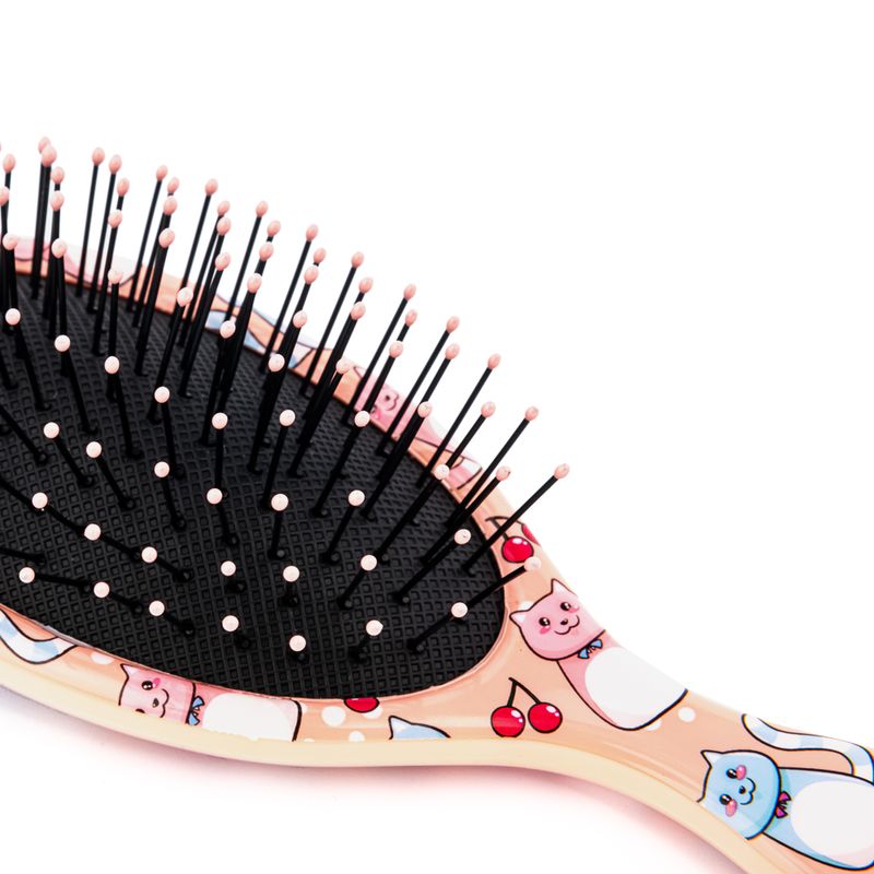 Escova-para-Desembaracar-WetBrush-Kids-Detangler-Gatinhos-Rosa-Detalhe