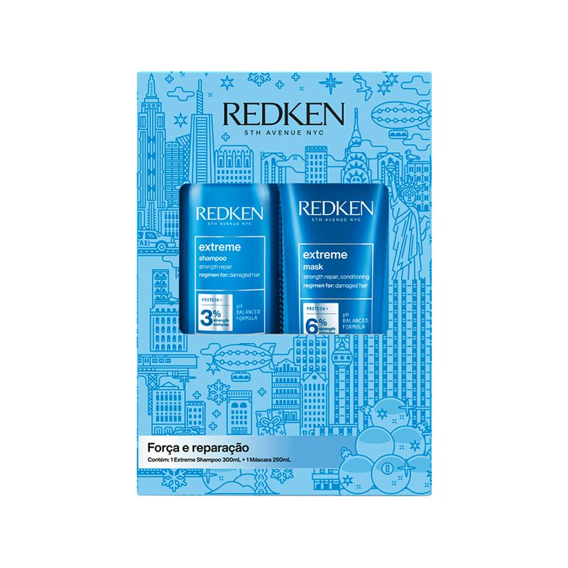 Kit-Redken-Extreme---Shampoo-300-ml---Mascara-250-ml-Vitrine