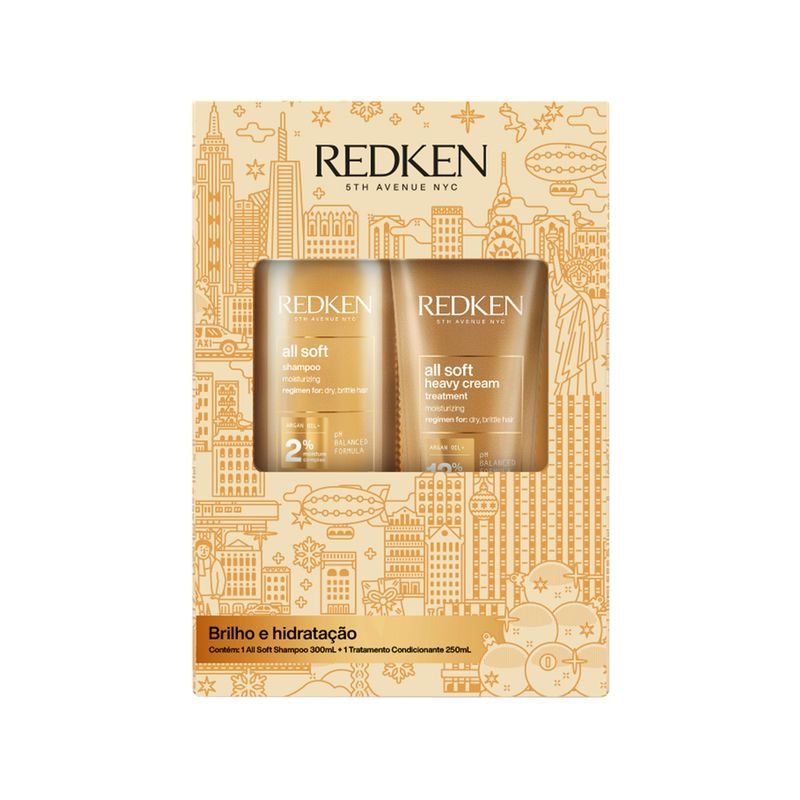 Kit-Redken-All-Soft---Shampoo-300-ml---Mascara-250-ml-Vitrine