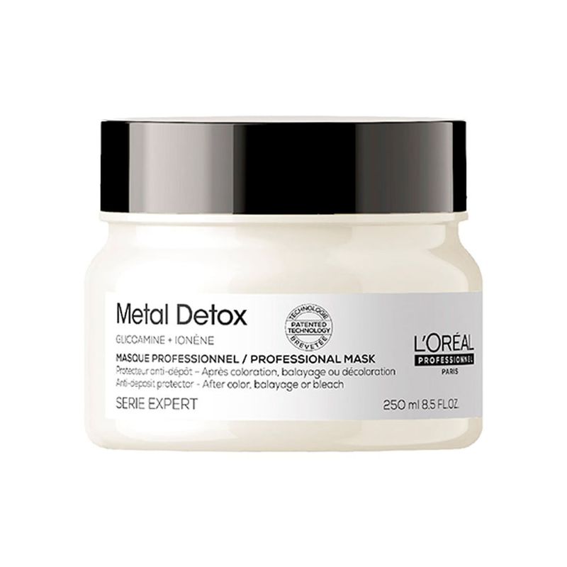 Kit-Loreal-Professionnel---Shampoo-Pro-Longer-300-ml---Mascara-Pro-Longer-250-g---Mascara-Metal-Detox-250-g-Frasco-Mascara-Metal